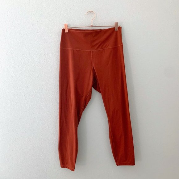 Everlane The Perform Legging Brandy Rose Red High Rise Size XL - Picture 4 of 7